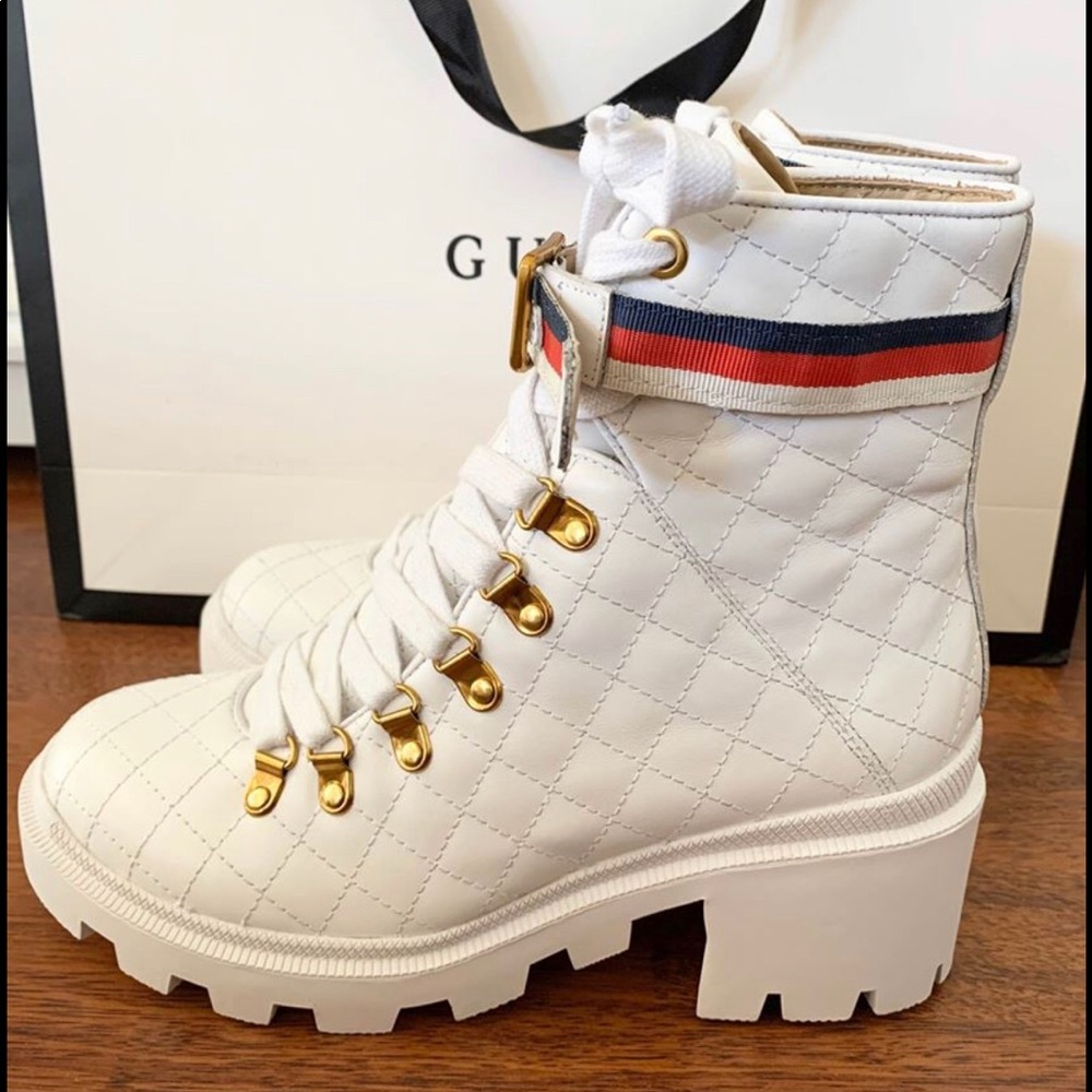 Gucci high top boots gorgeous